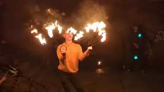 Beautiful Fire Fan performance - Manchester, UK