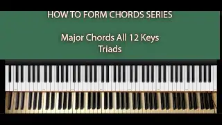 How to build piano chords| Major Chords All 12 keys