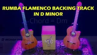 Rumba Backing Track in D Minor for Guitar Players 2021