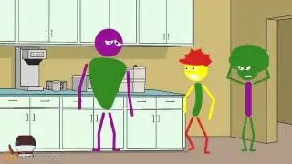 Barney Dances in the Kitchen and Gets Grounded