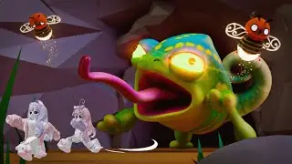 Tente escapar do camaleão gigante e vencer o jogo 😱🦎🤯
