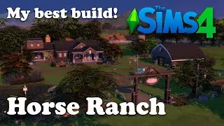 🐎 Big Horse Ranch 64x64 lot 🐑 | Sims4 Speedbuild