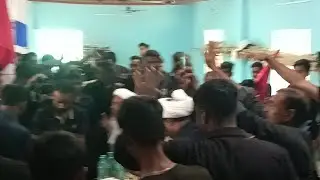 Grand welcome Ayattullah Agha Mahdi mahdavi pur sahab in (Narikel Beria karbala)