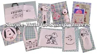 shopee haul for Snoopy lovers | mochi nji 🍒
