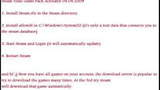 Steam Total Gamepack Activation