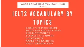 VOCABULARY BY TOPICS - THE ENVIRONMENT