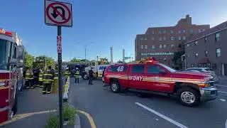 May 29th 2024 Garbage Truck overturned Woodhaven blvd and Wetherole Street