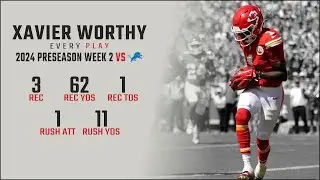 Xavier Worthy Preseason 2 Replay: Every Target, Catch, and Run vs Detroit Lions