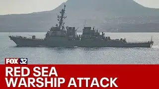 US warship responds to attack in Red Sea