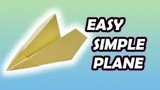 Learn how to make an origami paper plane that’s easy to fold #origami