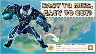 {Hidden Achievement}~ “And You Call Yourself One of the 4 Winds”:Easy to Miss,Easy to get!~Mondstadt