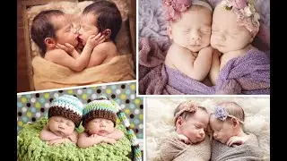 Newborn twins baby photos | Newborn photoshoot ideas at home | CUTIE PIE