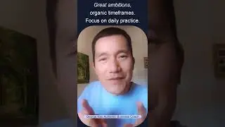 Have grand ambitions, but hold lightly to the timeline. Dedicate to your daily plan and practices.