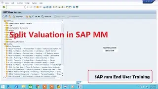 Split values in sap mm