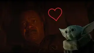 Baby Yoda being a Meme.