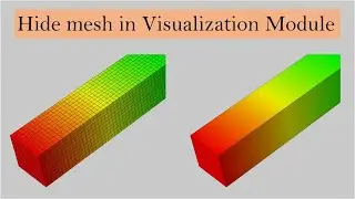 How to hide mesh in ABAQUS CAE visualization module