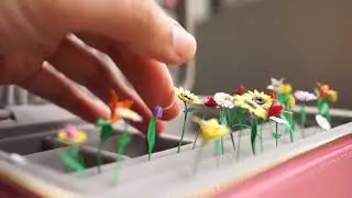 Personalizando un joyero con flores de papel ♥ pequeño ASMR