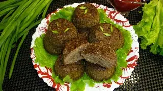 Oven-baked chicken liver cutlets