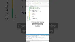 Operação aritmética soma de valores inteiros na Linguagem C