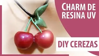 CÓMO HACER CHARMS DE CEREZAS CON RESINA Y ALAMBRE. MOLDE DE BOLA O ESFERA.