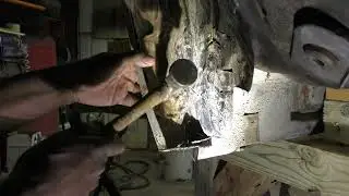 How to repair a dented inner rear wheel well on a 70 Buick Wildcat #autobodyrepair #autobodywork