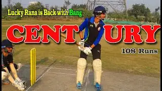 Batsmand Helmet Camera Cricket View ! Most Awaited Knock By Lucky Rana !