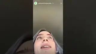 Billie Eilish - Peeing in a cup (Instagram Story)
