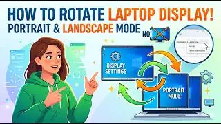 How to Rotate Laptop Screen (Windows 10/11) Portrait & Landscape | Rotate Laptop Screen in 1 Minute!