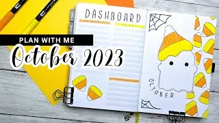 PLAN WITH ME || October 2023 Bullet Journal Setup