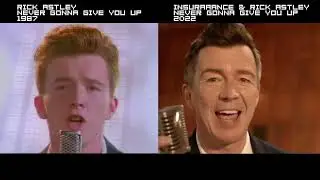 Rick Astley Never Gonna Give You Up 1987 vs 2022