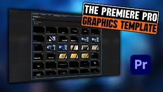 The Graphics Template Panel In Adobe Premiere Pro 2025.