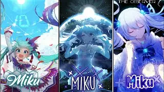 Nightcore - Miku - (Lyrics)