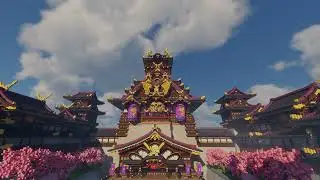 Minecraft Build |  Inazuma Castle Genshin Impact