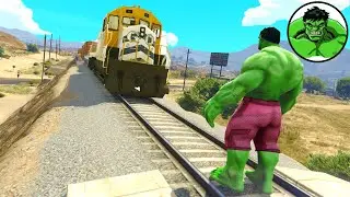 Can HULK Stop the Train  -  GTA 5