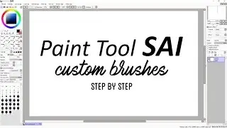 Paint Tool SAI Custom Brushes - Step by step