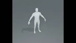 FREE Male Body Base Mesh 3D Model 1000 Polygons