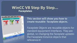 WinCC v8.0 Step By Step 13: Create Faceplates In Graphics Designer 🤓 