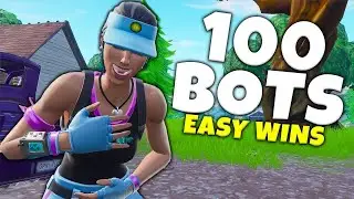 (Bot lobby) Playing in a bot lobby with a squad (Not clickbait )