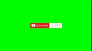 Subscribe Click Button Green Screen Animation #10