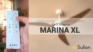 Sulion - Ventilador de techo de exteior MARINA XL - Instalación y uso