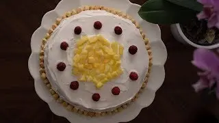 Fruit & Cream Cake Recipe | Go Delicious