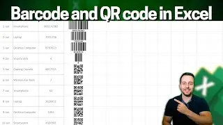 How to Create Barcode or QR code in Excel (Easiest method)