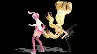 MMD Sylveon vs Black cat seeu