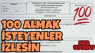 10.Sınıf Matematik 2.Dönem 1.Yazılı
