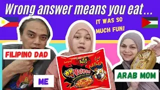 Me and my FILIPINO dad try my ARAB mom's Arabic test!