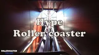 Triple-launch roller coaster Hype with POV ONRIDE roll bar camera 50FPS