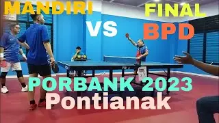 Ganda Putra Mandiri VS BPD #PORBANK Pontianak 2023 #tenismejaketapang #tenismejamania #ptmsi #aapc