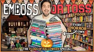 I Read ONLY Horrors and Thrillers for the Emboss or Toss Halloween Special 👻📖