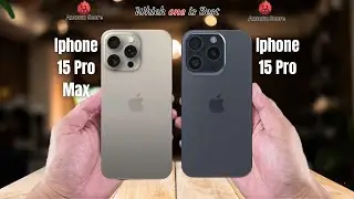 Iphone 15 Pro Max vs Iphone 15 Pro  Full comparison ⚡Which one is Best