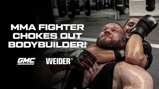 MMA-Kämpferin würgt Bodybuilder aus! | MMA Kämpferin vs Bodybuilder
